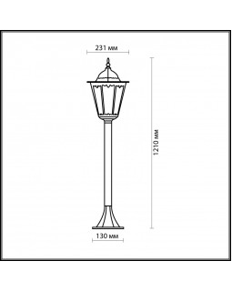 Садовый светильник Odeon Light 2322/1F-foto3