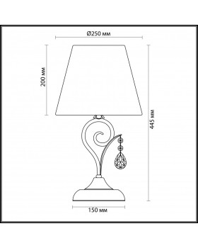 Настольная лампа Odeon Light 3924/1T-foto4