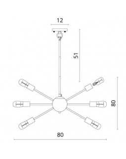 Люстра на штанге Divinare 5011/02 SP-18-foto5