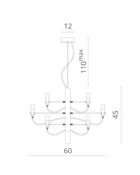 Подвесная люстра Divinare 8030/02 LM-18-foto3