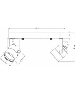 Спот ARTE Lamp A1310PL-2BK-foto5