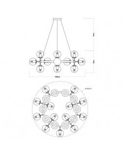 Подвесная люстра ARTE Lamp A1664SP-25CC-foto3