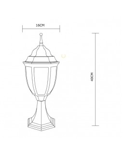 Садовый светильник ARTE Lamp A3151FN-1BN-foto2