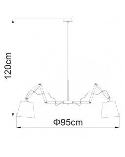 Люстра на штанге ARTE Lamp A5700LM-8WH-foto2