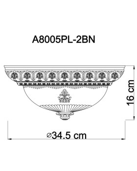 Накладной светильник ARTE Lamp A8005PL-2BN-foto4