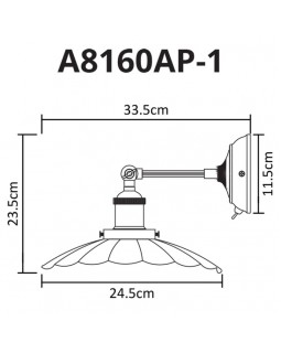 Бра ARTE Lamp A8160AP-1WH-foto3