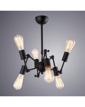 Люстра на штанге ARTE Lamp A9190LM-6BK-foto2
