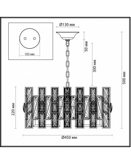 Подвесной светильник Odeon Light 4121/8-foto3