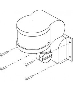 SNS-M-05 12m 1,8-2,5m 1200W IP44 220 / датчик движения / Белый-foto4