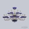 Подвесная люстра Bohemia Ivele Crystal 1308/12+6/360/2d G Cl/Clear-Blue/H-1I