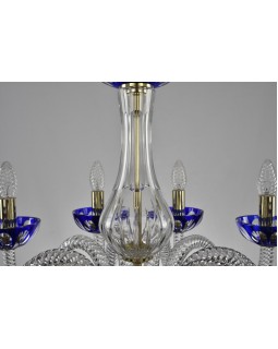 Подвесная люстра Bohemia Ivele Crystal 1308/12+6/360/2d G Cl/Clear-Blue/H-1I-foto4