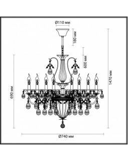 Подвесная люстра Odeon Light 4724/8-foto3