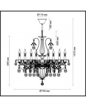 Подвесная люстра Odeon Light 4724/8-foto3