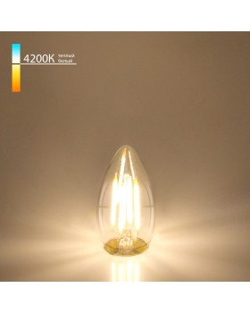 Светодиодная лампа Elektrostandard Свеча CD F 7W 4200K E27 (C35 прозрачный)-foto2