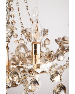 Подвесная люстра Eurosvet 10052/6 золото/тонированный хрусталь Strotskis-foto8