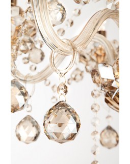 Подвесная люстра Eurosvet 10052/6 золото/тонированный хрусталь Strotskis-foto10