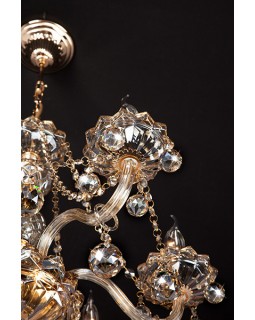 Подвесная люстра Eurosvet 10052/6 золото/тонированный хрусталь Strotskis-foto13