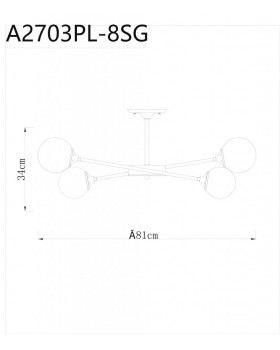 Люстра на штанге ARTE Lamp A2703PL-8SG-foto5