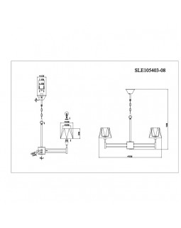 Подвесная люстра Evoluce SLE105403-08-foto6