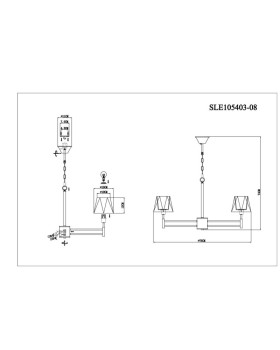 Подвесная люстра Evoluce SLE105403-08-foto6