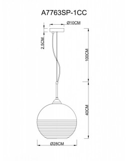 Подвесной светильник ARTE Lamp A7763SP-1CC-foto3