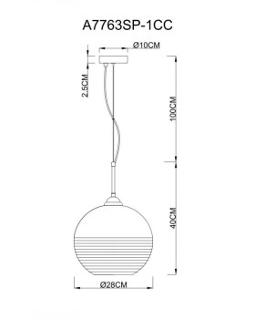 Подвесной светильник ARTE Lamp A7763SP-1CC-foto3