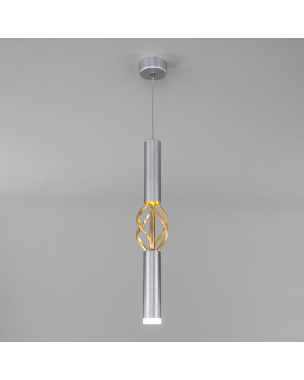 Подвесной светильник Eurosvet 50191/1 LED матовое серебро/матовое золото