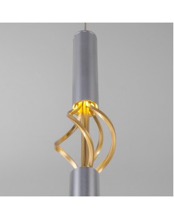 Подвесной светильник Eurosvet 50191/1 LED матовое серебро/матовое золото-foto2