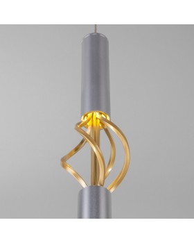 Подвесной светильник Eurosvet 50191/1 LED матовое серебро/матовое золото-foto2