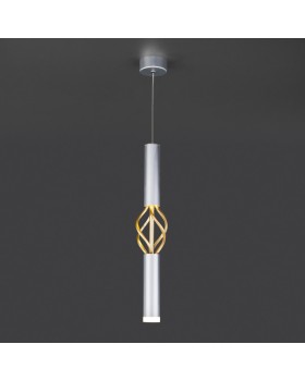 Подвесной светильник Eurosvet 50191/1 LED матовое серебро/матовое золото-foto3