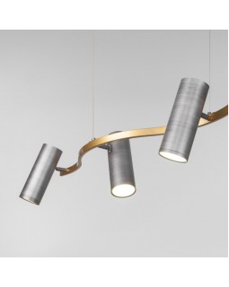 Подвесная люстра Eurosvet 90103/5 матовый серый/золото-foto4