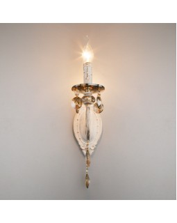 Бра Eurosvet 10104/1 белый с золотом/тонированный хрусталь Strotskis-foto2