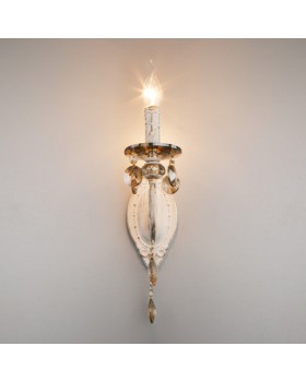 Бра Eurosvet 10104/1 белый с золотом/тонированный хрусталь Strotskis-foto2