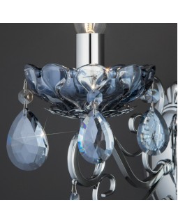 Бра Eurosvet 10109/1 хром/лазурный хрусталь Strotskis-foto2