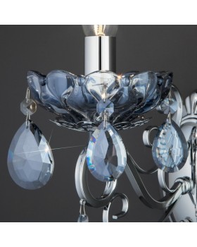 Бра Eurosvet 10109/1 хром/лазурный хрусталь Strotskis-foto2