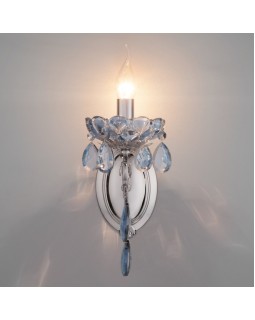 Бра Eurosvet 10109/1 хром/лазурный хрусталь Strotskis-foto3