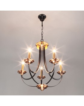 Подвесная люстра Eurosvet 60098/5 черный-foto2