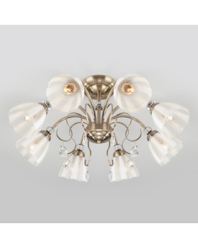 Люстра на штанге Eurosvet 30155/8 античная бронза-foto3