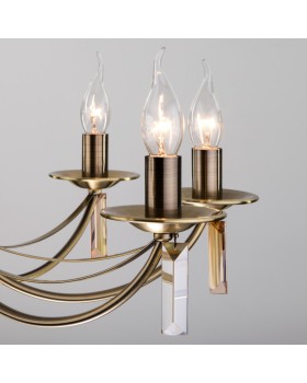 Подвесная люстра Eurosvet 60087/8 античная бронза-foto3