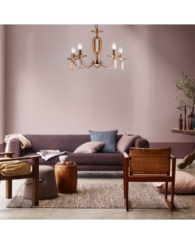 Подвесная люстра Eurosvet 60087/5 античная бронза-foto2