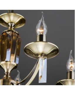 Подвесная люстра Eurosvet 60087/5 античная бронза-foto3