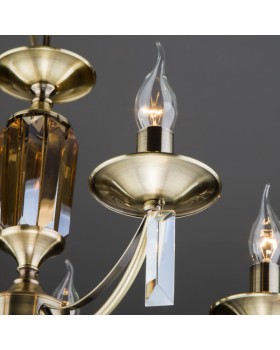 Подвесная люстра Eurosvet 60087/5 античная бронза-foto3