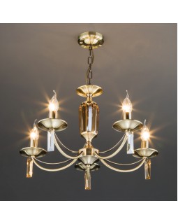 Подвесная люстра Eurosvet 60087/5 античная бронза-foto4