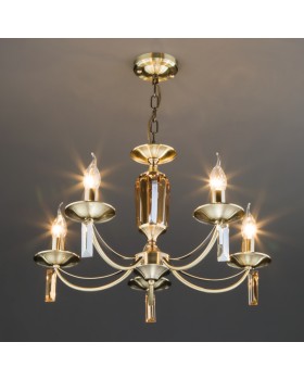 Подвесная люстра Eurosvet 60087/5 античная бронза-foto4