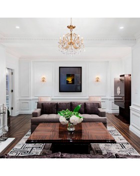 Бра Eurosvet 10096/1 золото/прозрачный хрусталь Strotskis-foto2