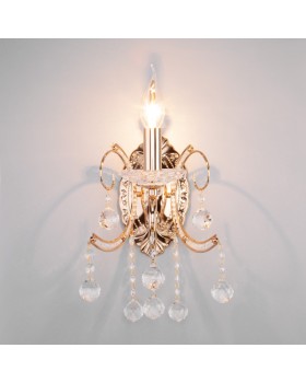 Бра Eurosvet 10096/1 золото/прозрачный хрусталь Strotskis-foto3