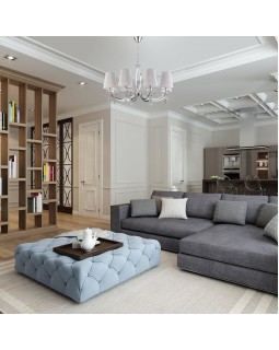 Подвесная люстра Eurosvet 60079/8 хром-foto2