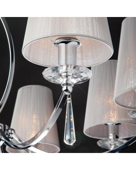 Подвесная люстра Eurosvet 60079/8 хром-foto4