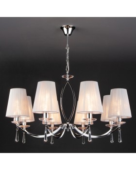 Подвесная люстра Eurosvet 60079/8 хром-foto5