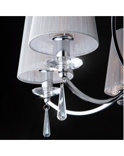 Подвесная люстра Eurosvet 60079/5 хром-foto3